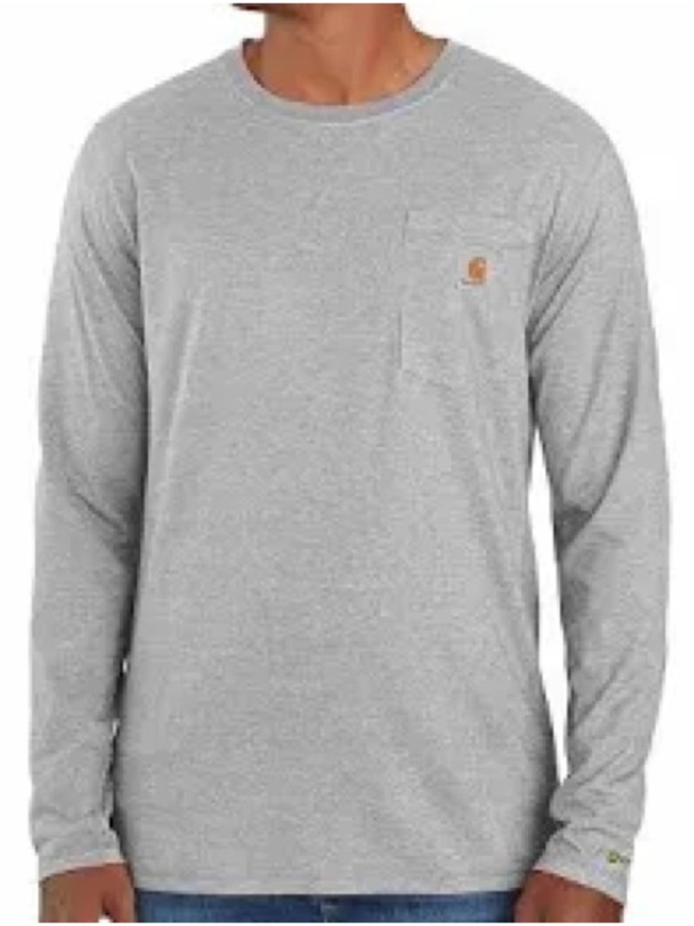 Carhartt Heather Gray Long Sleeve Pocket Tee
